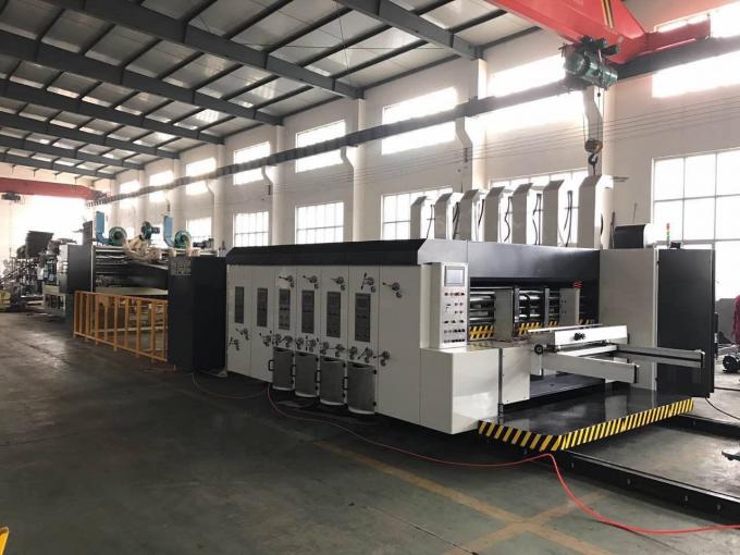 Fully Automatic 4 Color Printer Slotter Diecutter Folder Gluer Inline / Casemaker
