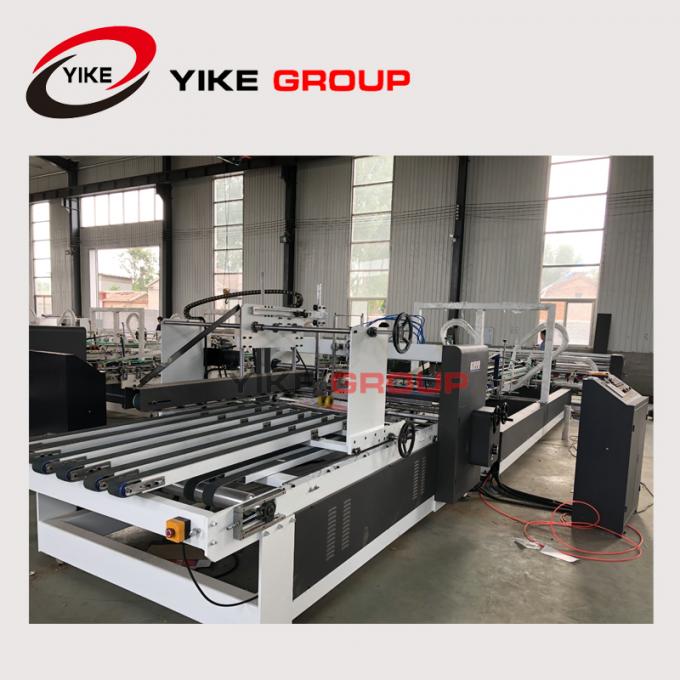 Corrugated Box Gluing Machine , Automatic Carton Box Folding Machine