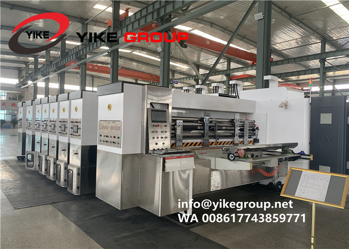 High Precision Automatic Flexo Printer Slotter Diecutter With Doctor Blade And Ceramic Roller