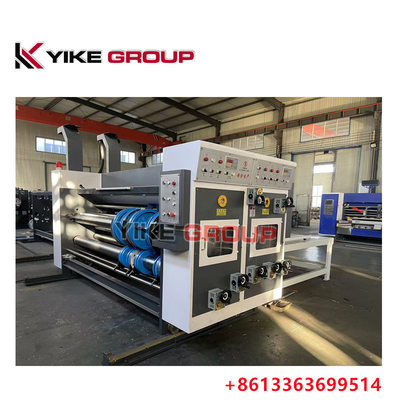 YIKE GROUP Chain Type Two Color Printing Rotary Slotting Corrugated Box Making Machine