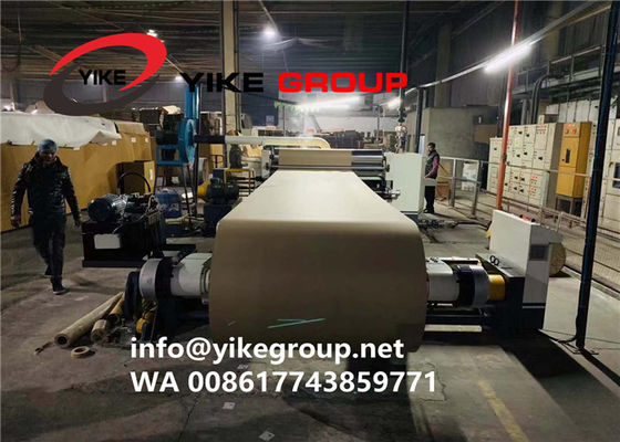 2 Ply Corrugated Paperboard Production Line / Single Facer Line With Stacker