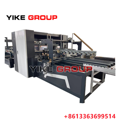 Automatic Box Folder Gluer Machine With PP Strapping Machine Making Carton Box