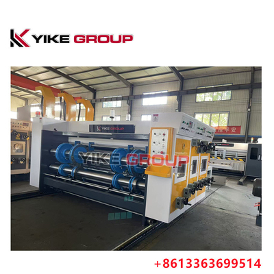 YIKE GROUP Chain Type Two Color Printing Rotary Slotting Corrugated Box Making Machine
