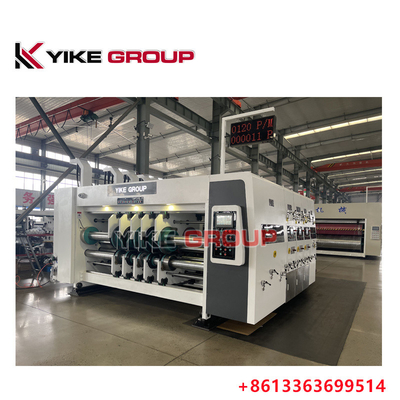 Automatic Lead Edge Feeder Four Color Flexo Printer Slotter Machine For Regular Carton Boxes