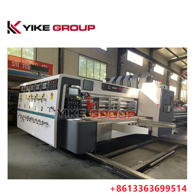 Yk-1220 Lead Edge Feeder Printer Electric Slotter Die Cutter Machine For Carton Box