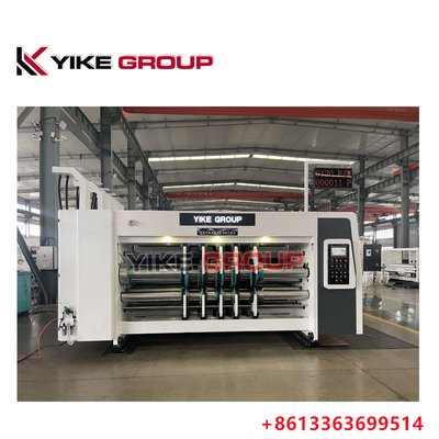 Yk-1220 Lead Edge Feeder Printer Electric Slotter Die Cutter Machine For Carton Box